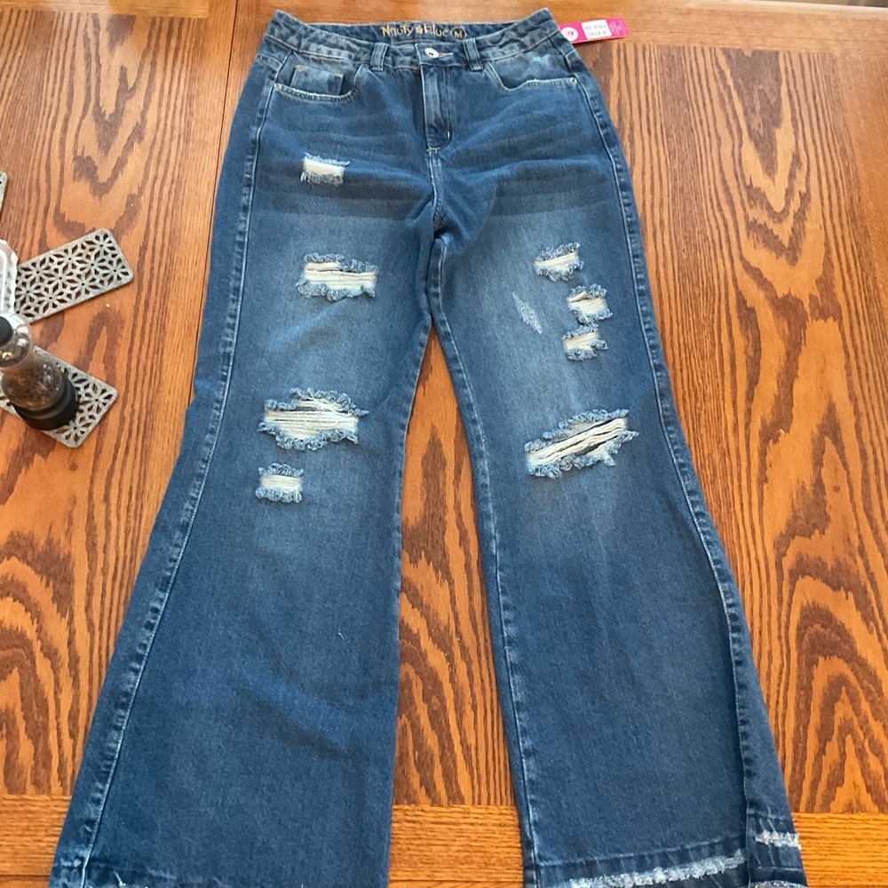 New with Tags, Distressed Blue Women's Jeans